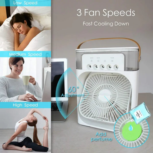 Mini Air Cooling Fan – Portable USB electric supply Desk Cooler for Home, Office, Travel