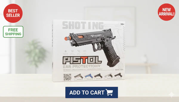 Glock Soft Bullet Toy Gun Shell Ejection Blaster - Fun & Safety