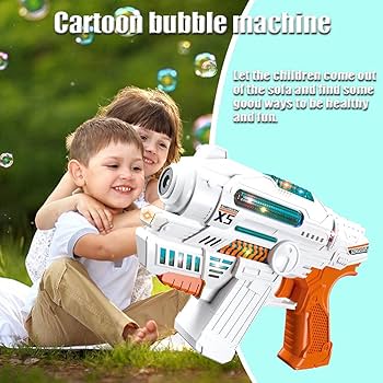 Bubble Gun with Light & Sound – Mega Bubble Fun for Kids! (Ages 3+)