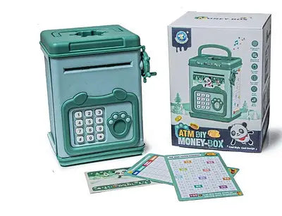 Digital Money Bank  Kids Smart ATM Machine with Fingerprint Lock