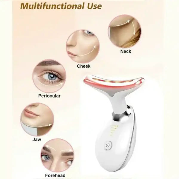 LED Face Lifting Massager — Skin Tightening & Anti-Wrinkle Care (Rechargeable & Portable)