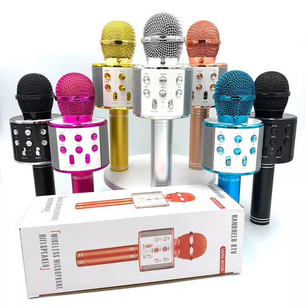 Wireless Bluetooth Karaoke Microphone – 3-in-1 Mic, Speaker & Recorder
