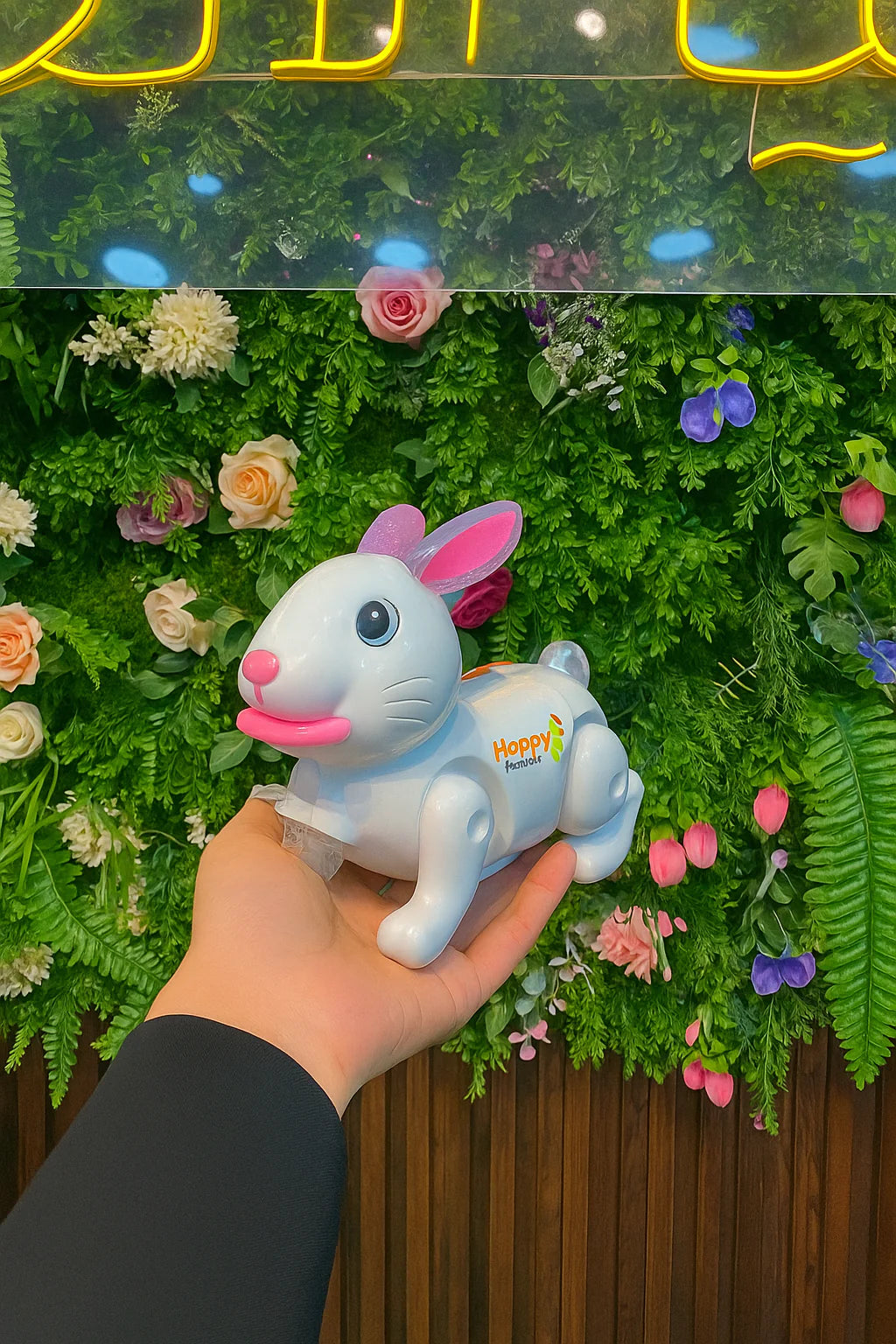 Jumping Rabbit Toy for Kids with Disco Light & Music – Interactive, Battery Operated Fun Toy