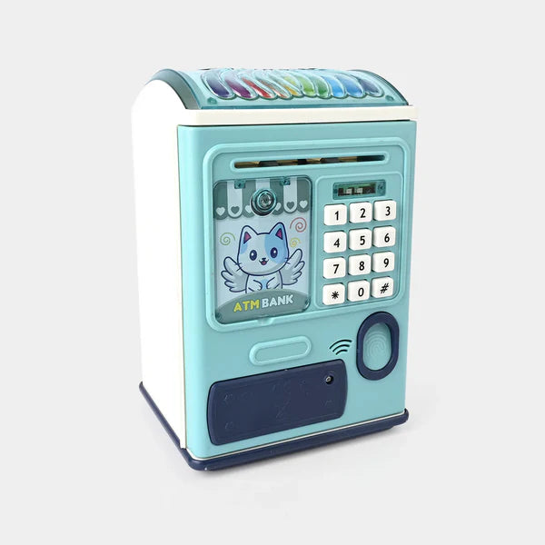 Digital Money Bank  Kids Smart ATM Machine with Fingerprint Lock