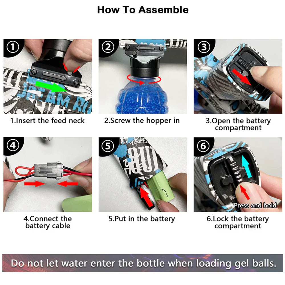 Rechargeable Automatic Orbees Gel Blaster Toy Gun