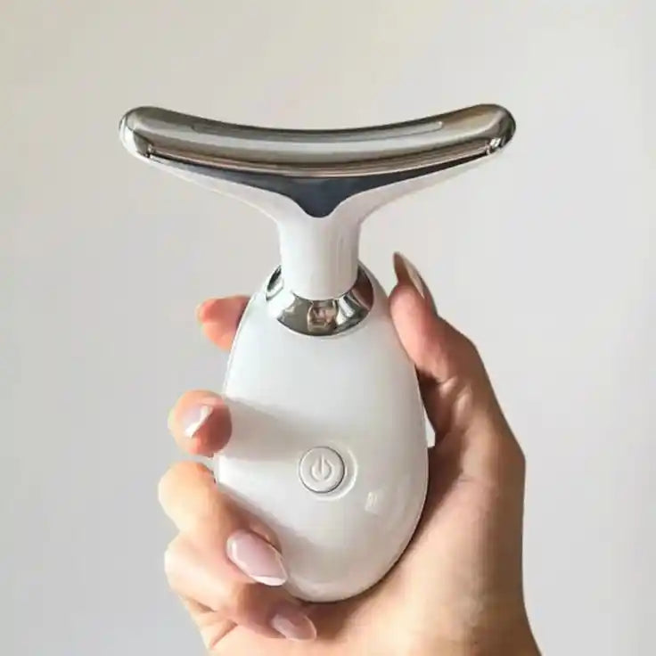 LED Face Lifting Massager — Skin Tightening & Anti-Wrinkle Care (Rechargeable & Portable)