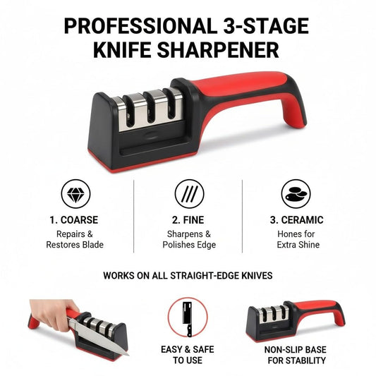 Knife Sharpener ( 3 In 1 )