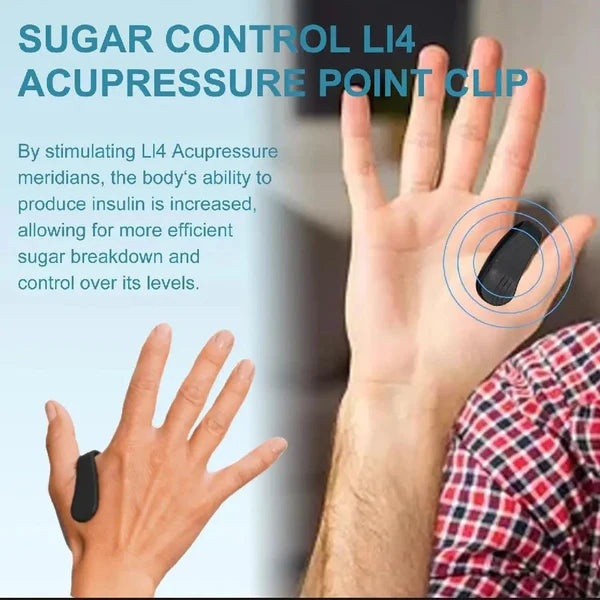 EELHOE Sugar Control Point Clip – Natural Acupressure Thumb Clip