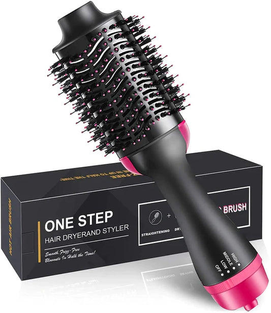 One-Step Hot Air Brush – Dryer, Straightener & Curler