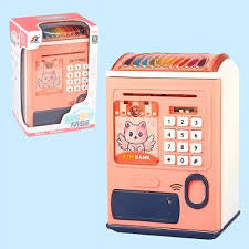 Digital Money Bank  Kids Smart ATM Machine with Fingerprint Lock