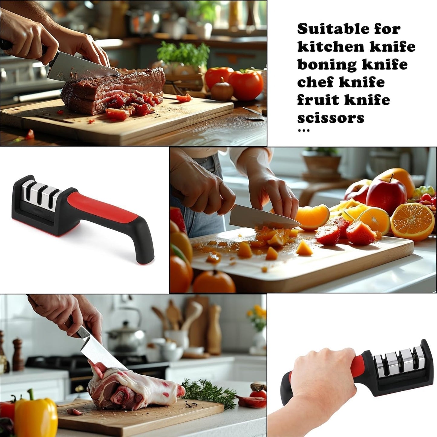 Knife Sharpener ( 3 In 1 )