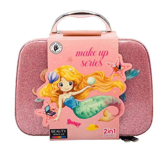 Mermaid Makeup Kit & Box  Ultimate Fantasy Glitter Eyeshadow & Face Paint Set