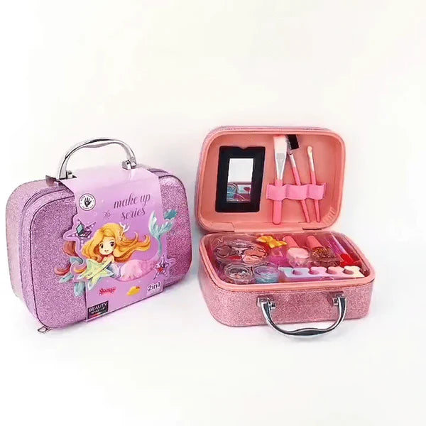 Mermaid Makeup Kit & Box  Ultimate Fantasy Glitter Eyeshadow & Face Paint Set