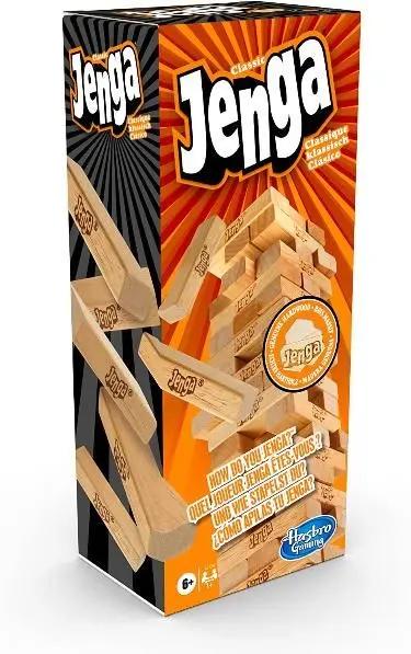 2-in-1 Classic Wooden Jenga Stacking Game