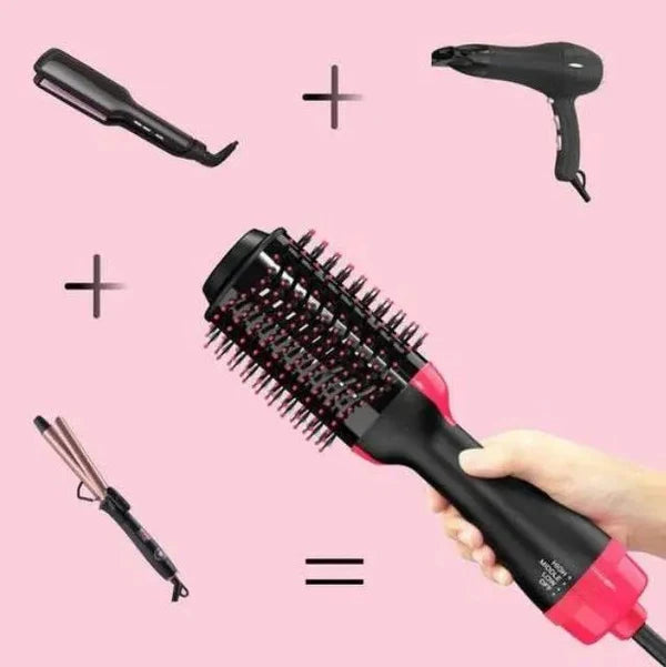 One-Step Hot Air Brush – Dryer, Straightener & Curler