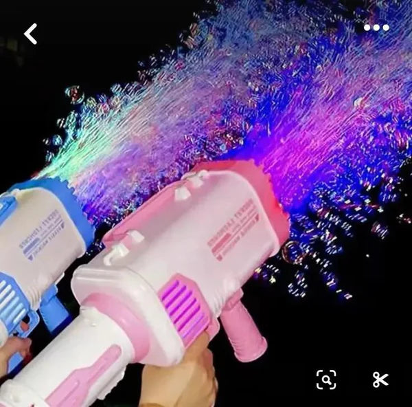 32-Hole Rocket Bubble Gun – Bubble Blaster for Kids