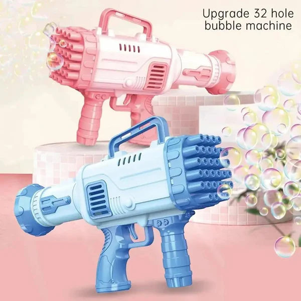 32-Hole Rocket Bubble Gun – Bubble Blaster for Kids