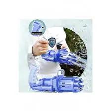 8-Hole Bubble Gun Machine for Kids – Automatic Gatling Bubble Blower Toy with Bubble Liquid