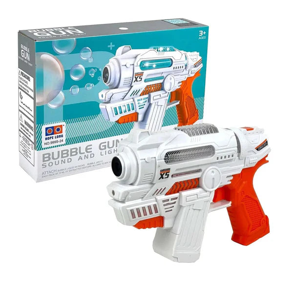 Bubble Gun with Light & Sound – Mega Bubble Fun for Kids! (Ages 3+)