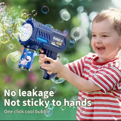 Electric Bubble Gun with LED Lights – Automatic Bubble Blaster for Kids  Outdoor Fun Toy