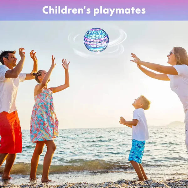 FlyNova Flying Spinner Ball – Rechargeable LED Hover Toy for Kids & Adults