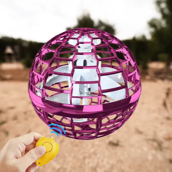 FlyNova Flying Spinner Ball – Rechargeable LED Hover Toy for Kids & Adults