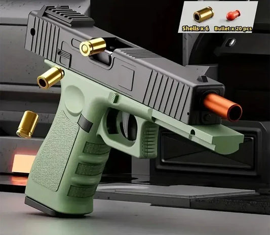 Glock Soft Bullet Toy Gun Shell Ejection Blaster - Fun & Safety