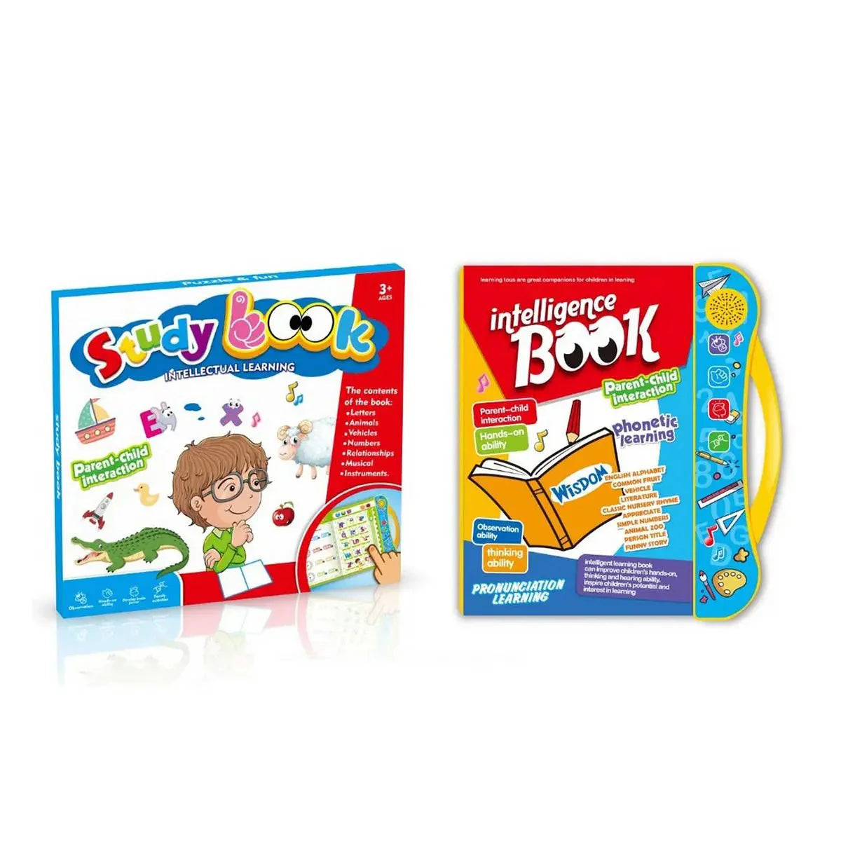 Intelligence Learning Book for Kids – Early Education Sound Book  Interactive English Study E-Book