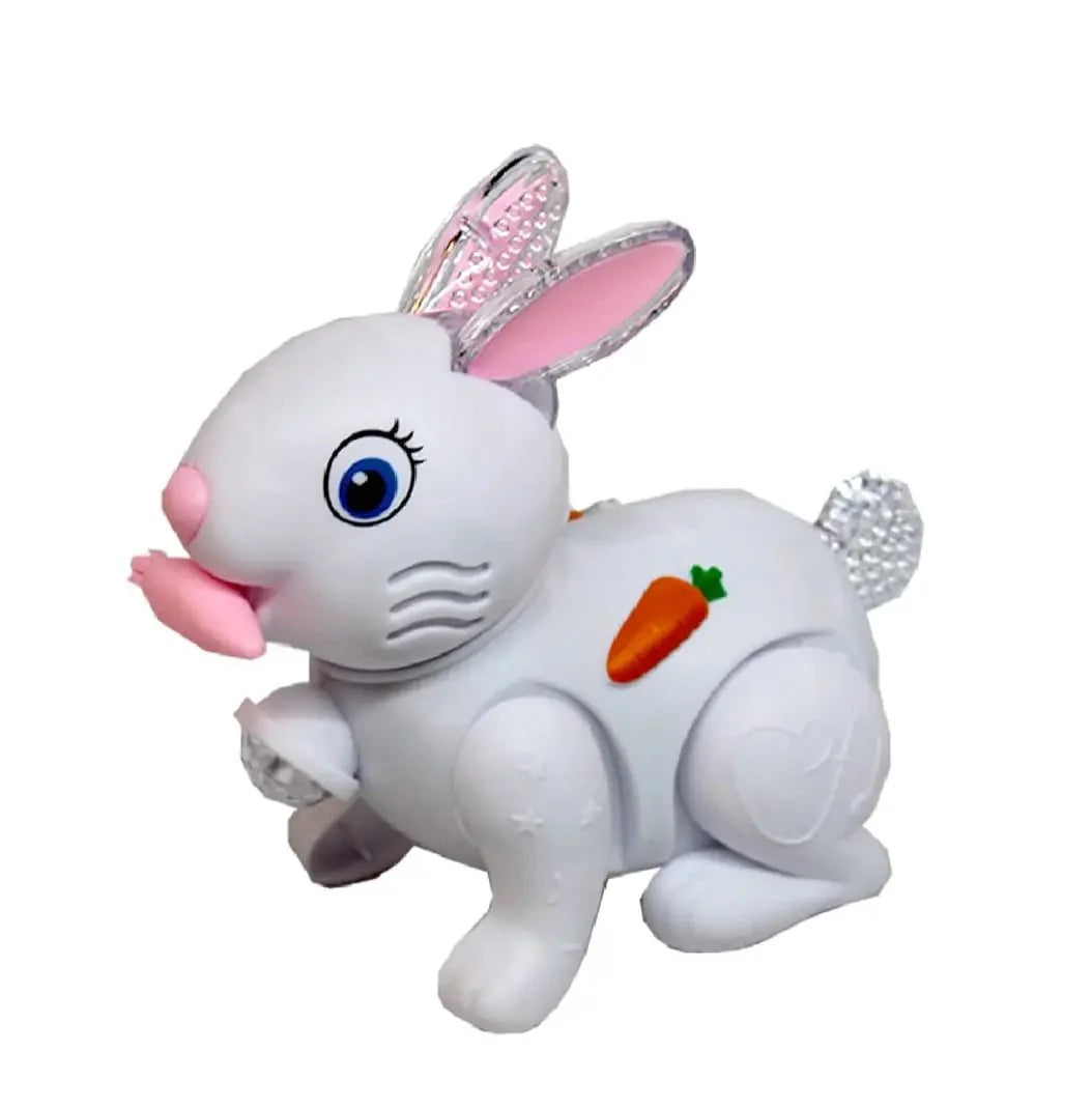 Jumping Rabbit Toy for Kids with Disco Light & Music – Interactive, Battery Operated Fun Toy