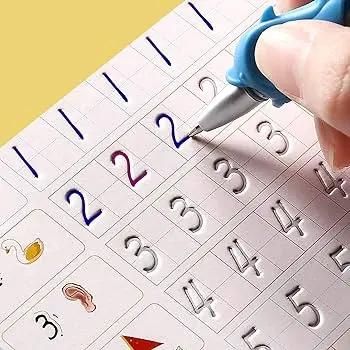 Magic Sank Practice Books (Pack of 4) – Reusable Handwriting Learning Set