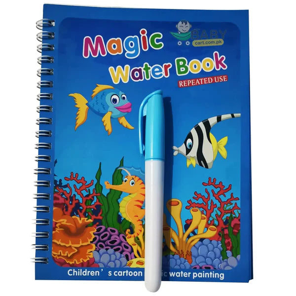 Magic Water Coloring Book – Reusable Mess-Free Painting Fun for Kids