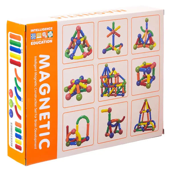 Magnetic Building Blocks Set – Brain Development Toy for Kids STEM DIY Learning