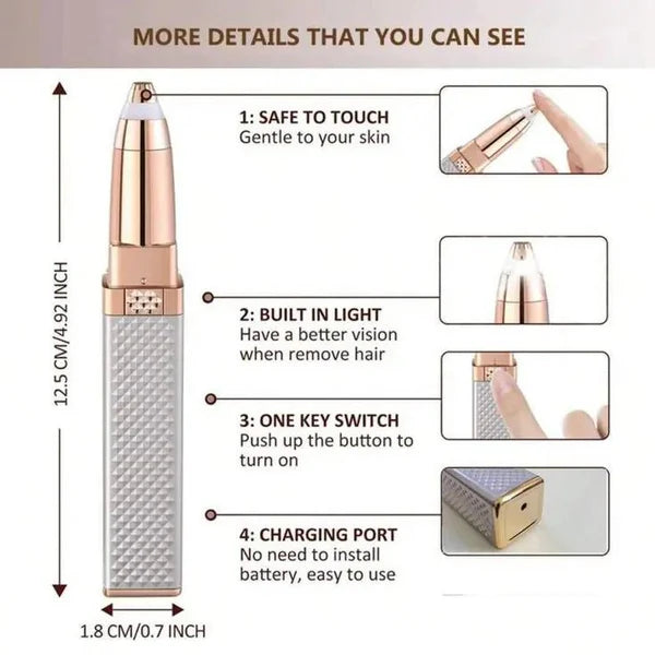 2-in-1 Facial & Eyebrow Hair Remover