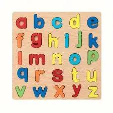 Wooden Alphabet & Number Puzzle Set – Learning Toy - Pack of 4