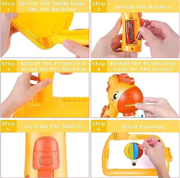 Projector Writing & Drawing Board for Kids – Interactive Educational Toy