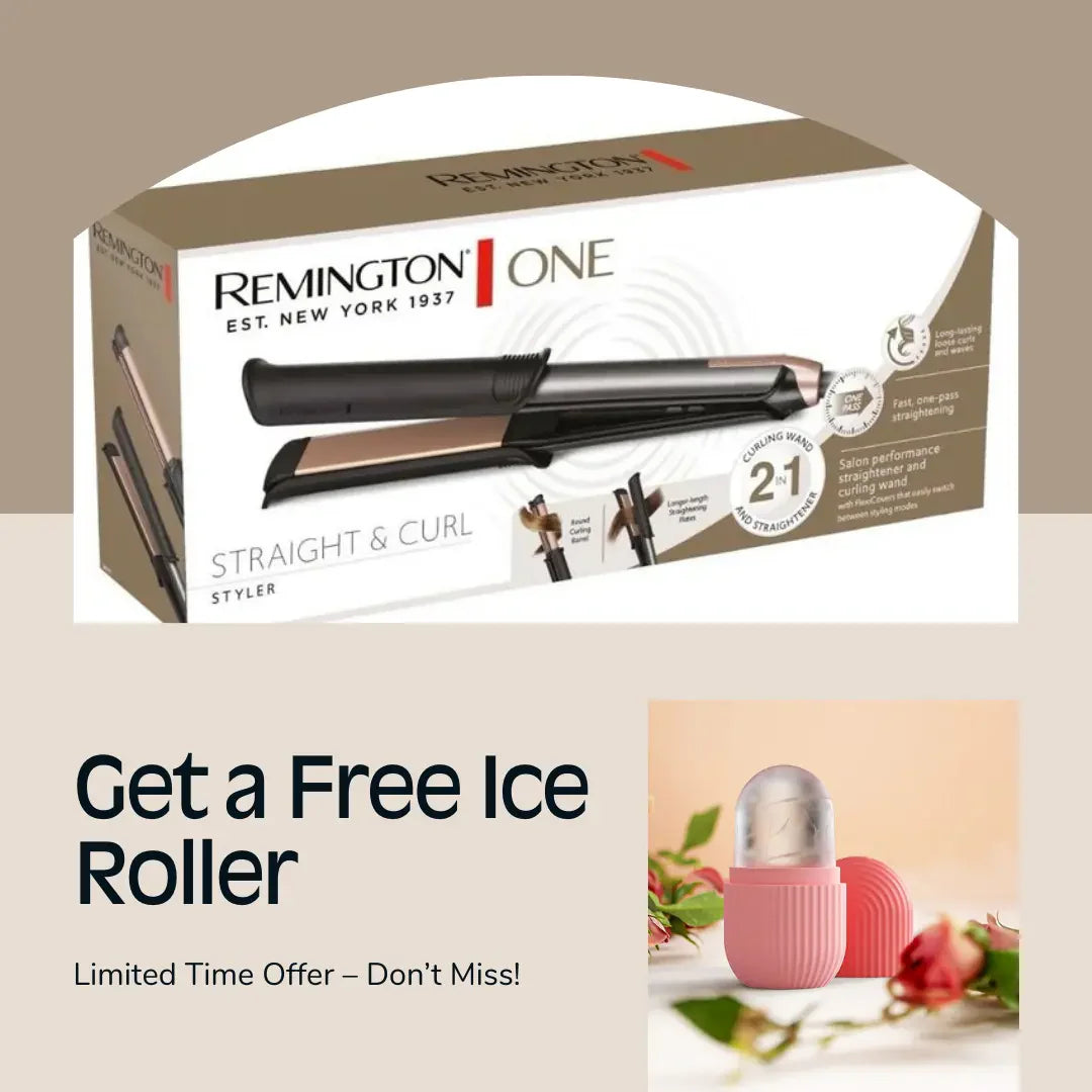 Remington 2 in 1 Hair Straightener & Curler – Professional Styling Tool  Sleek & Curl